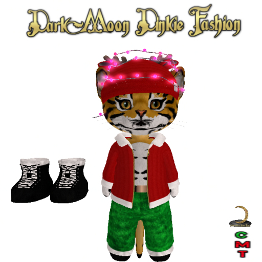 Second Life Marketplace *DarkMoon Dinkie Fashion Christmas Outfit 03